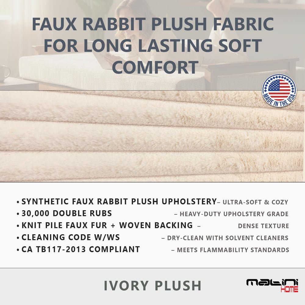 Memory Foam Futon Mattress, Foldout Couch Futon Mattress - 6x54x74 (White Ivo...