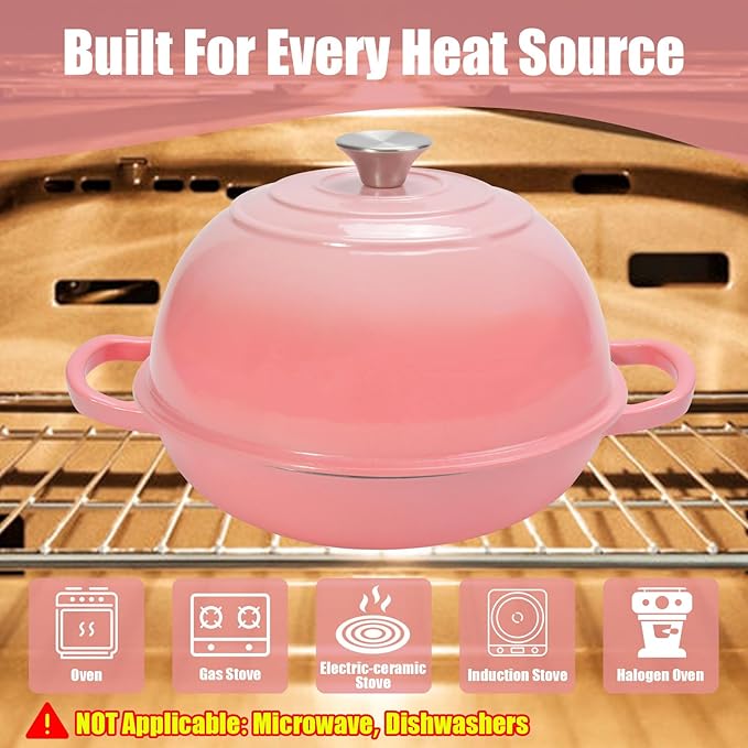 6QT Enameled Cast Iron Dutch Oven
