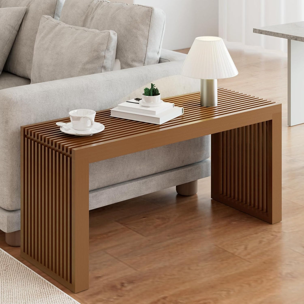 APRTAT Bamboo Dining Bench Indoor Long Entryway Shoe Rack Bench,Outdoor Moder...