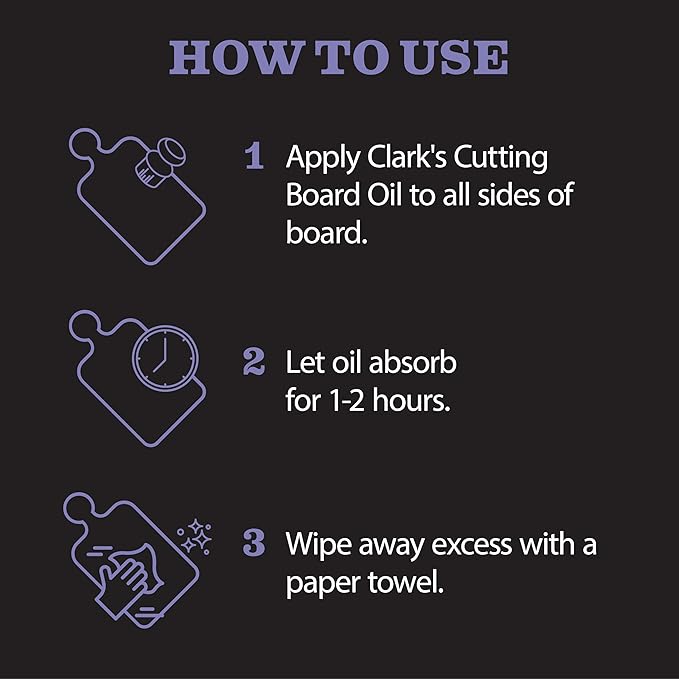 CLARK’S Cutting Board Oil and Wax Kit