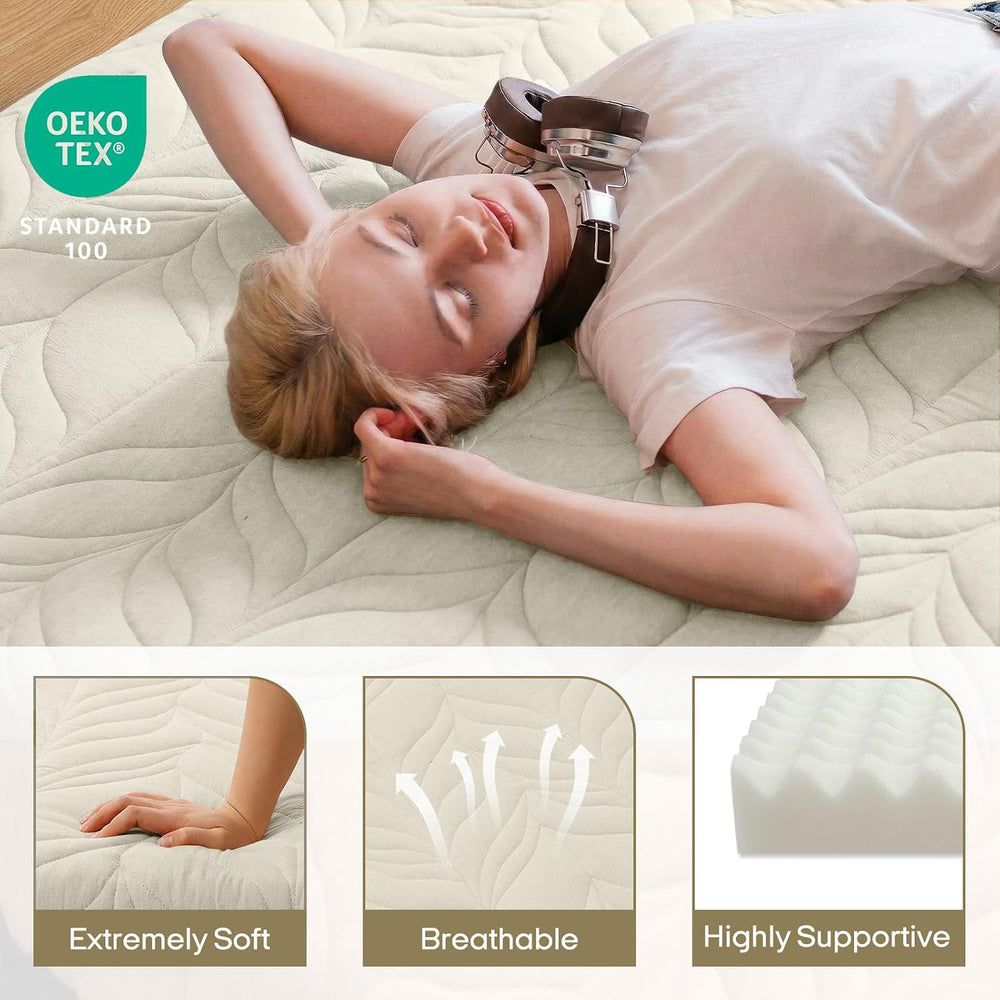 ZonLi Japanese Floor Mattress Futon Mattress Full Size 4 Inch Thick