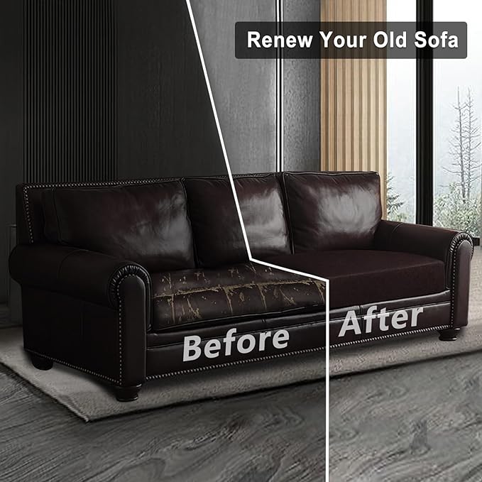 Leather Look Couch Cushion Covers Sofa Seat Slipcovers Sets Couches Furniture