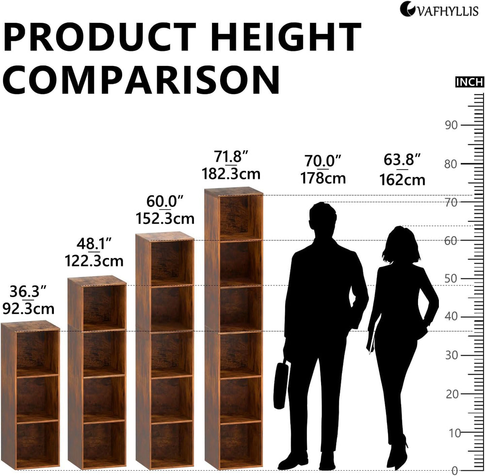 3 Cube Storage Organizer, 3 Tier Cube Low Bookcase Freestanding Storage Displ...