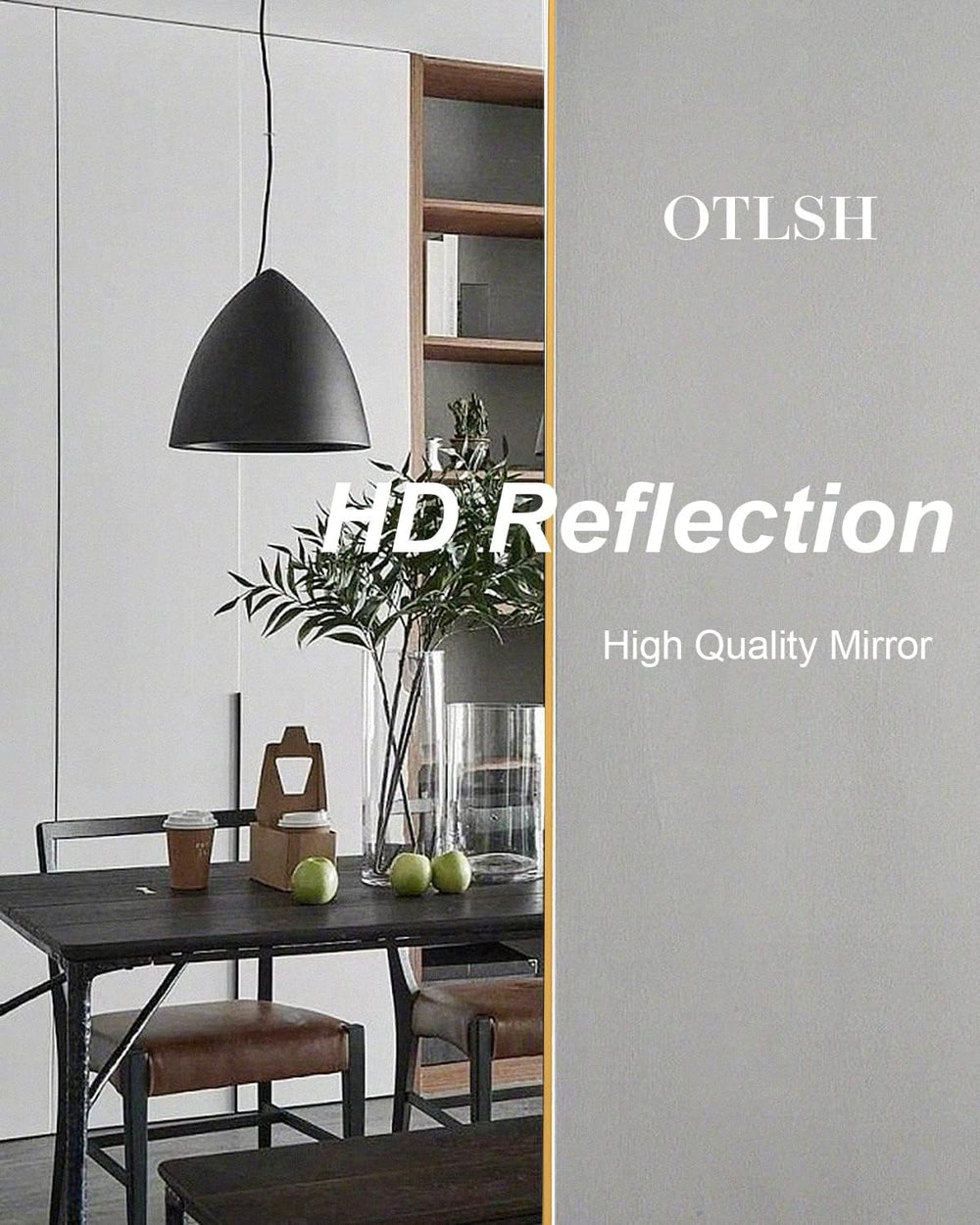 Arched Floor Mirror, 58"18" Full Length Mirror with Stand, Freestan...