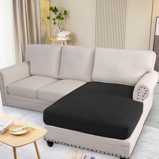 H.VERSAILTEX Super Stretch Individual Chaise Cover Sectional Couch Covers