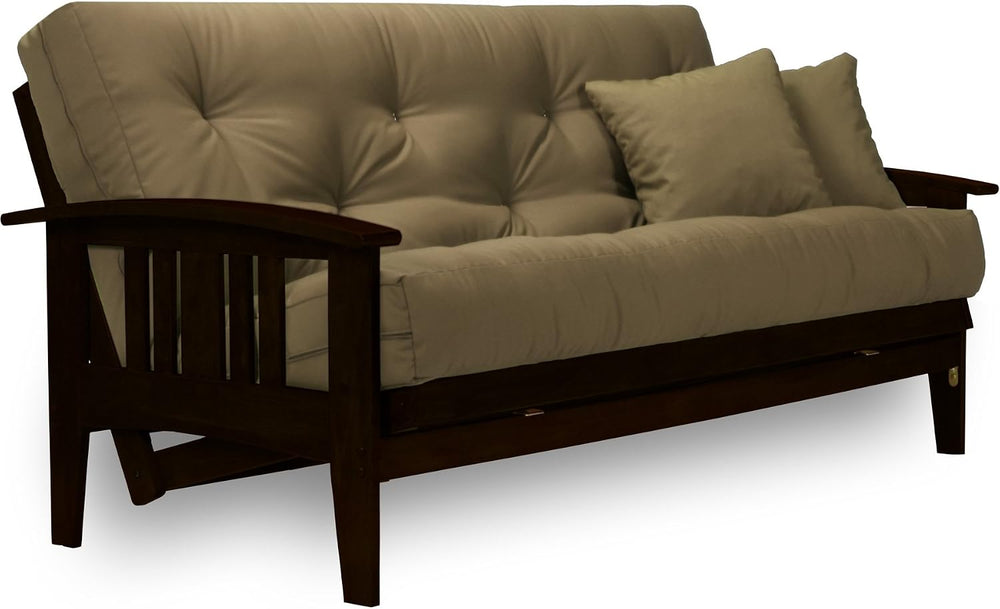 Westfield Espresso Finish (Warm Black) Full or Queen Size Futon Set, Mission ...