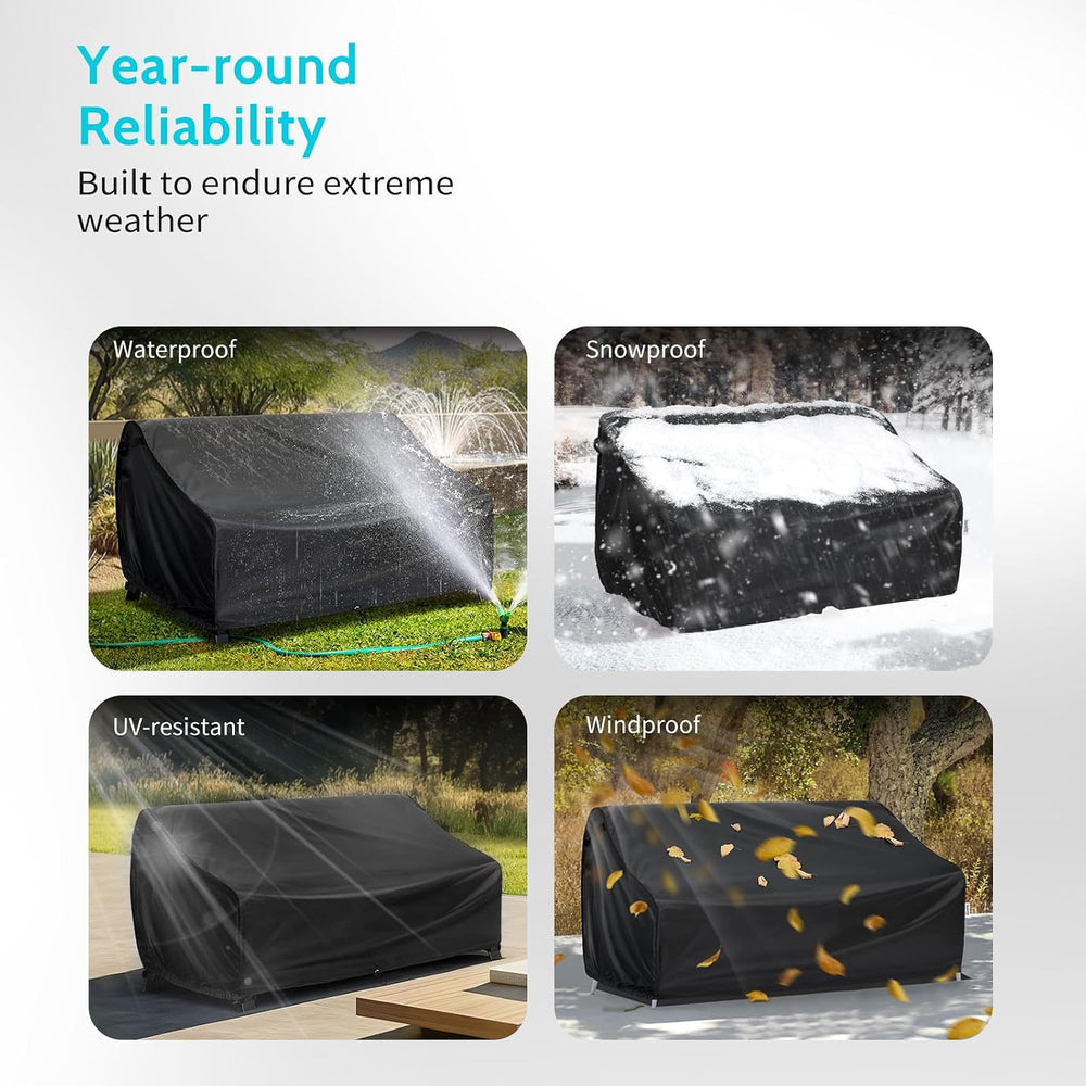 Patio Couch Cover Waterproof, Multi-Size for Outdoor Sofa