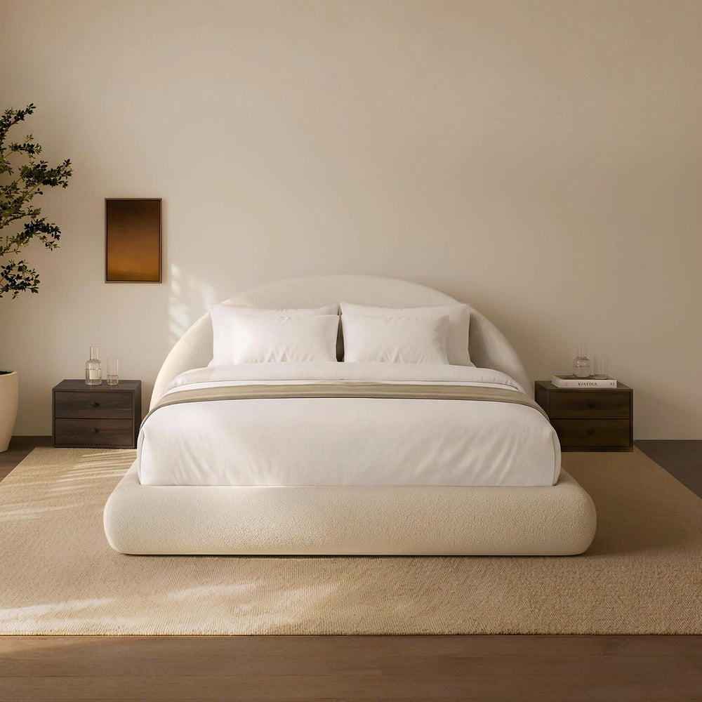 RECCI AirFrame Queen Half-Moon Platform Cloud Bed Frame