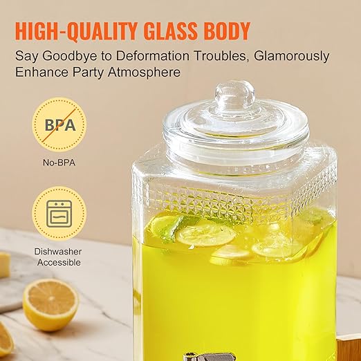 VEVOR Beverage Dispenser, 1.5 Gallon Drink Dispensers