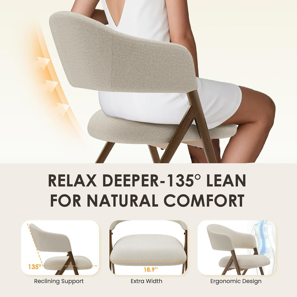 COLAMY Dining Chairs Set of 4, Modern Upholstered Dining Room Kitchen Chairs ...