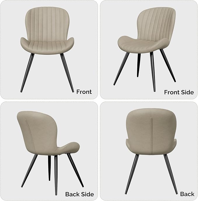 Nalupatio Dining Chairs Set of 6, Modern Dining Room Chairs Comfy Backrest Th...