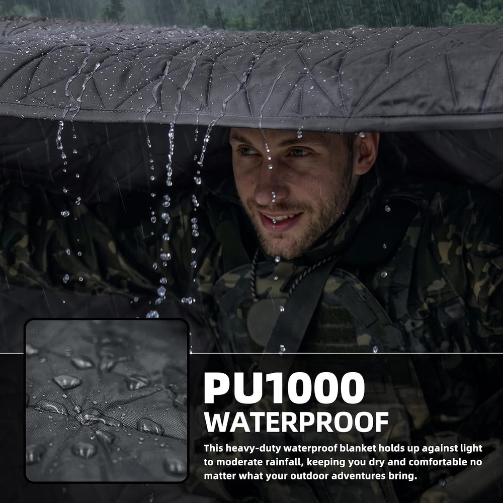 Large Waterproof Outdoor Blanket Thick Fleece 80" x 58"