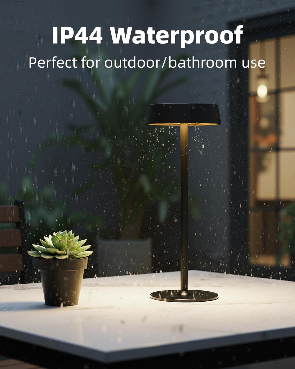 EZVALO Rechargeable Cordless Table Lamp 2 Pack, RGB & 360° Rotating Head
