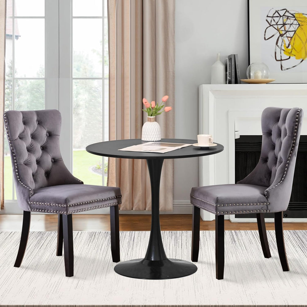 SoarFlash Kitchen Table and Chairs for 2, 31.5" Dining Table Set for 2 w...