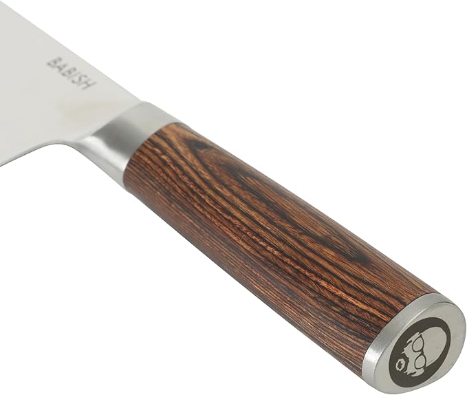 Babish 14-Piece Full Tang Forged Dark Pakka Wood Kitchen Knife Set –