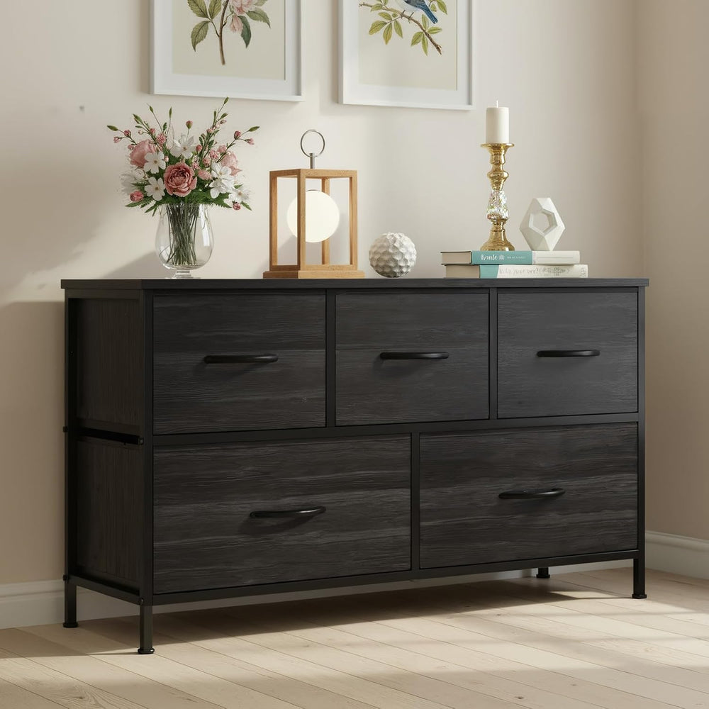 OLIXIS 5 Drawer Dresser for Bedroom, Storage Organizer Unit for Closet