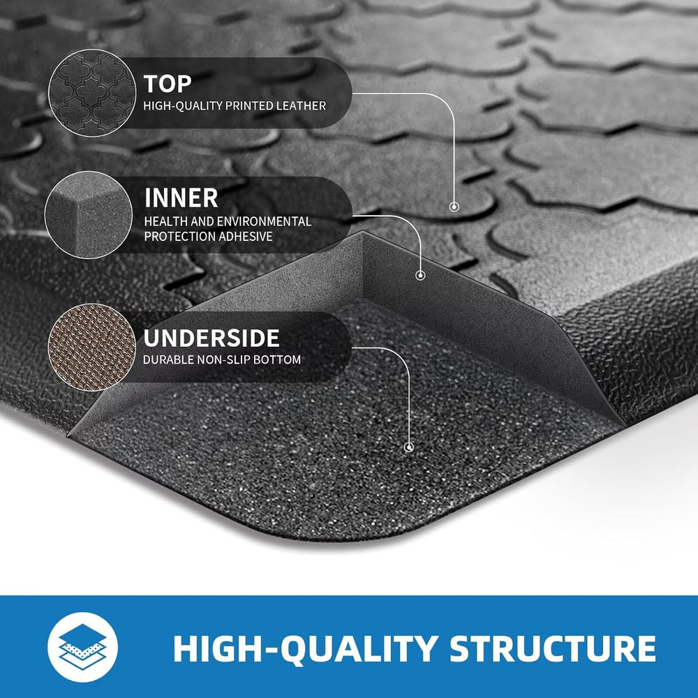 Kitchen Mats for Floor Anti Fatigue Mats for Kitchen Floor, Black | Kitchen M...