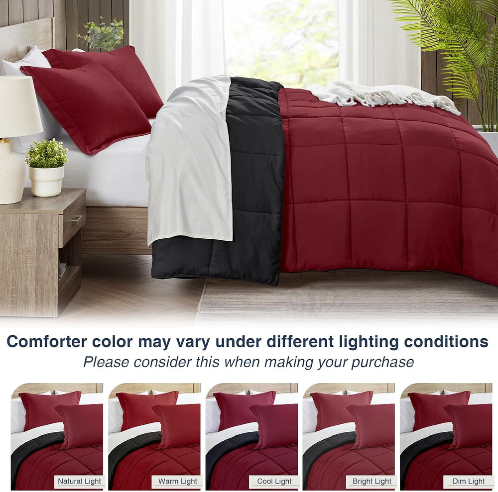 satisomnia California King Comforter Set 3 Piece, Lightweight Bed Comforter