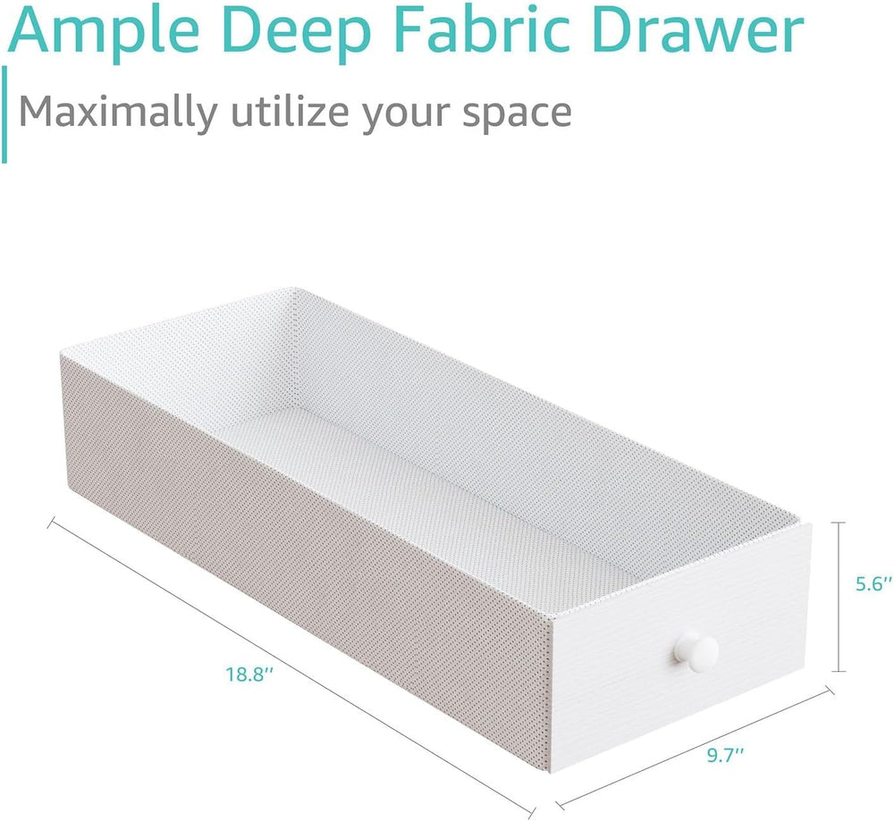 Lufeiya White Small Desk with Drawers - 40 Inch Computer Desk for Small Space...