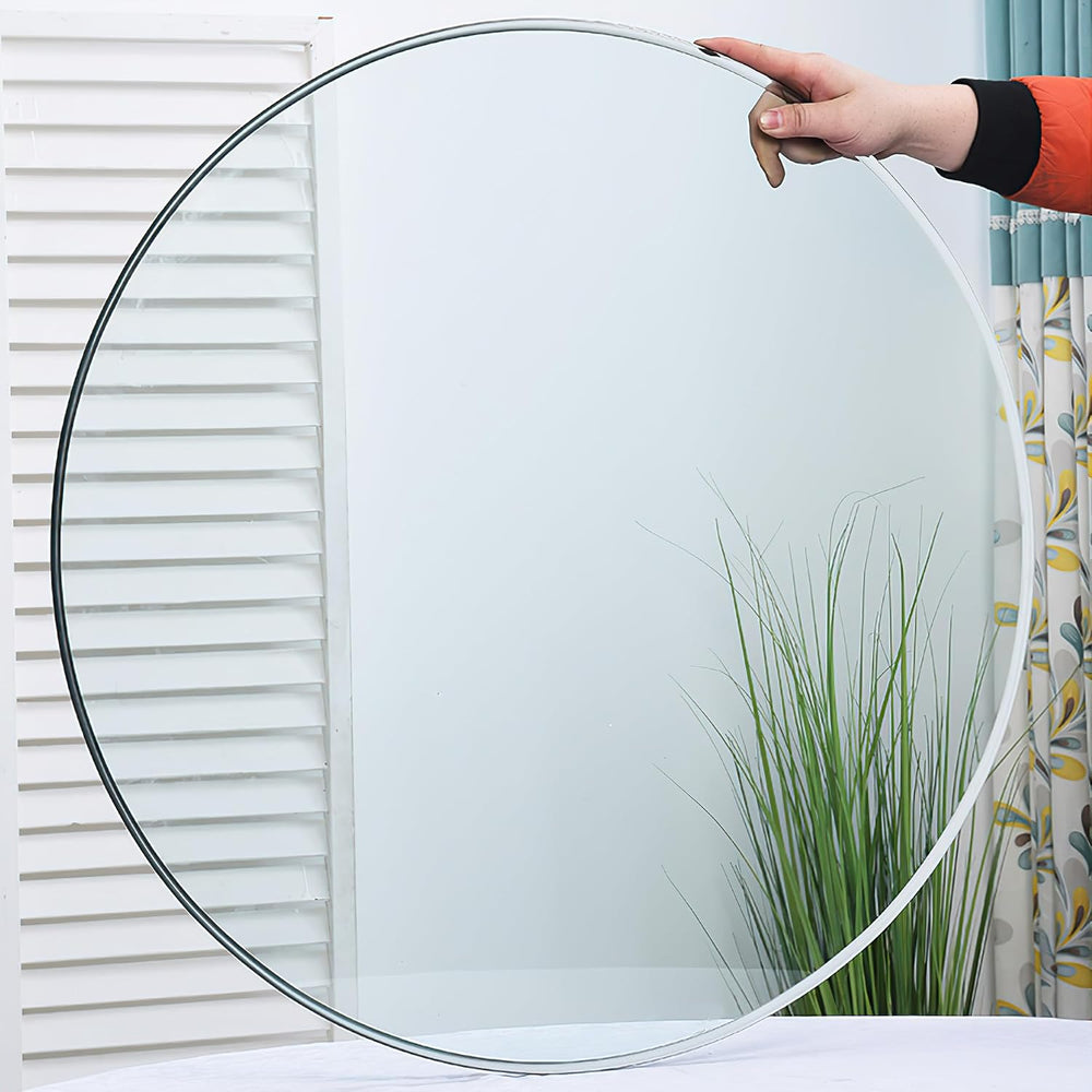 TesNus 40" Clear Round Glass Table Top, 2/5" Thick Tempered Glass T...