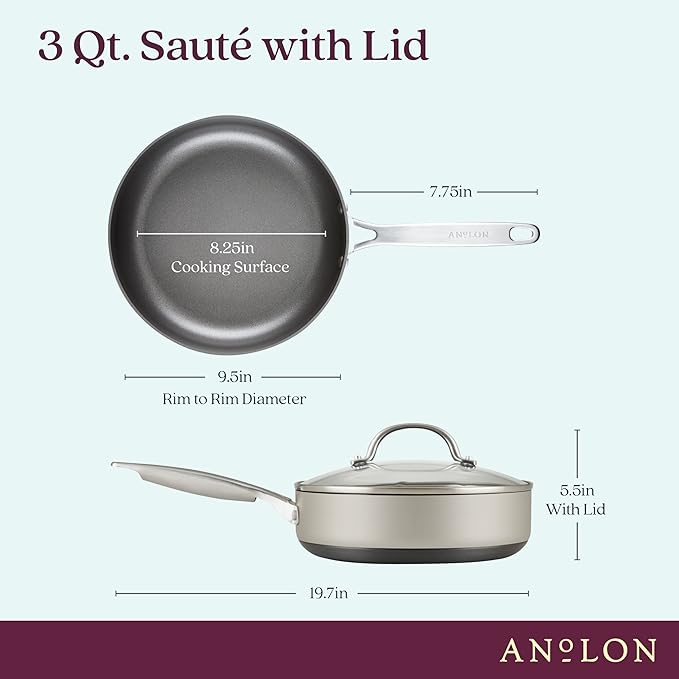 Anolon Achieve Hard Anodized Nonstick Sauté Pan