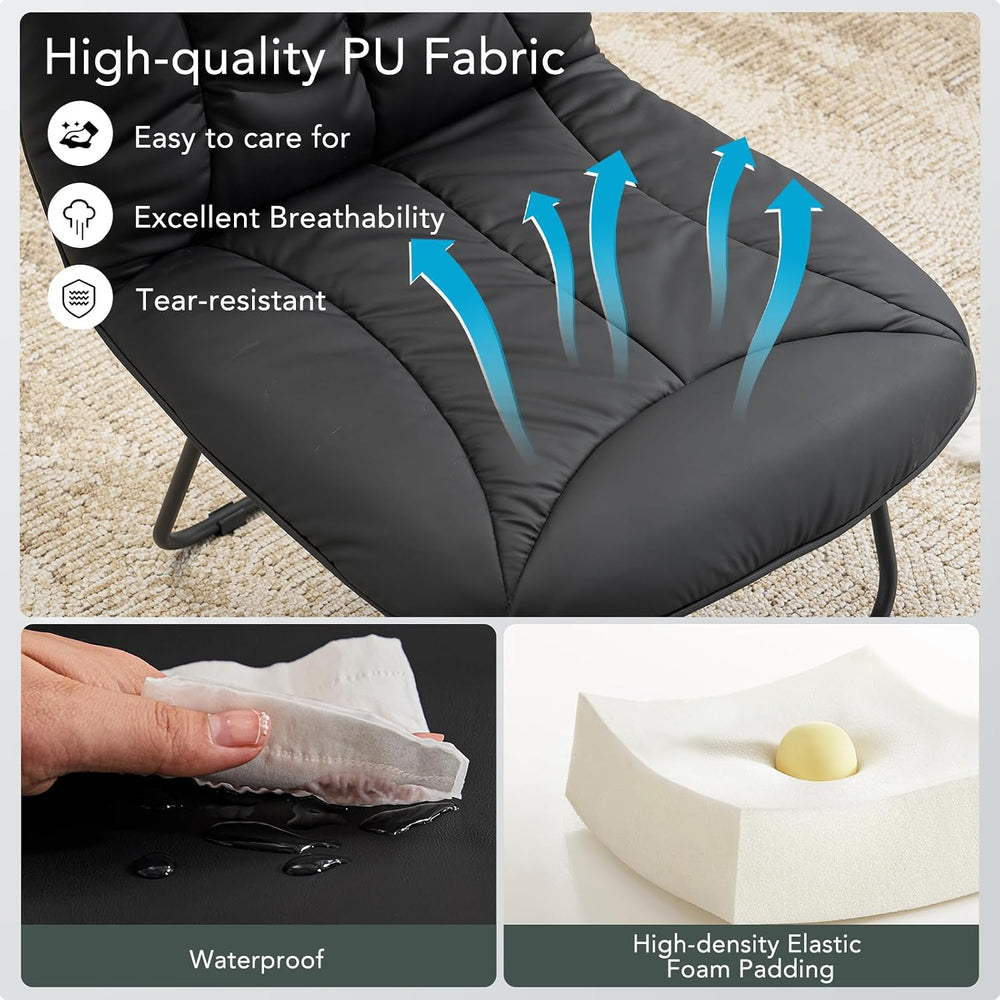 Furniliving 3 in 1 Folding Chair Foldable Floor Chair for Reading, Lounging &...