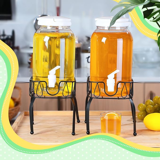 Tanlade 2 Pcs Plastic Drink Dispenser