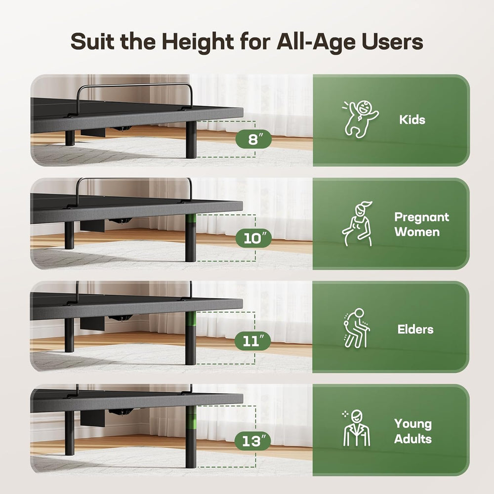 Marsail Adjustable Bed Frame Full,Electric Bed with Massage and Remote