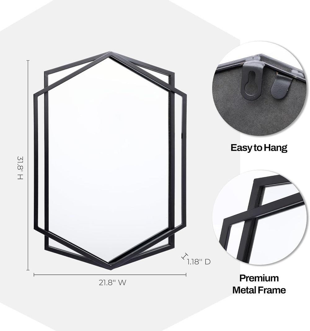 LuxenHome 31.8"X22" Wall Mirror