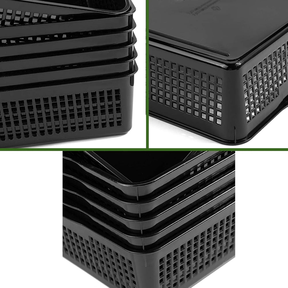 Aebeky A4 Size Plastic Paper Storage Trays,Desktop File Organizer Baskets,6-P...