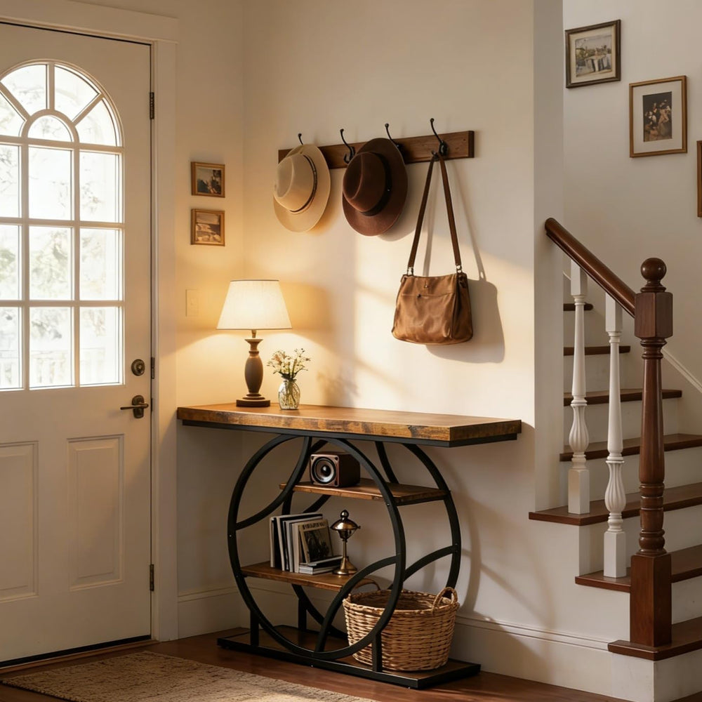 Entryway Table for Foyer,41.3 Inch Industrial Narrow Console Table,Accent Dec...