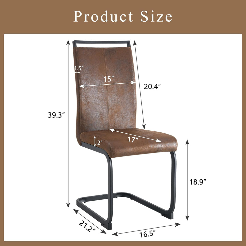 Baysitone Modern Dining Chairs Set of 6, Side Dining Room Chairs, High Back K...