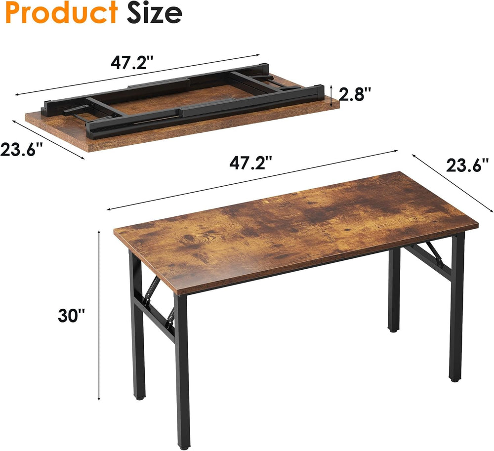 Need 47 inches Computer Desk Office Desk Folding Table with BIFMA Certificati...