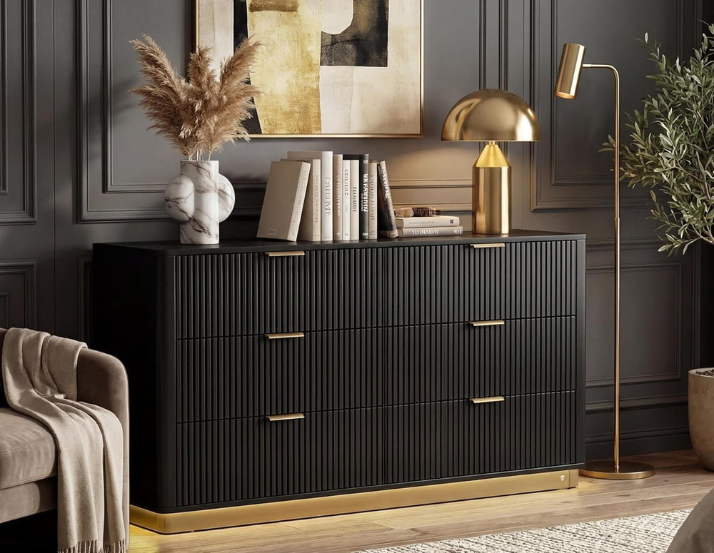 Dresser and Nightstand Sets 3 Piece, Bedroom Set with Charging Station, Large...