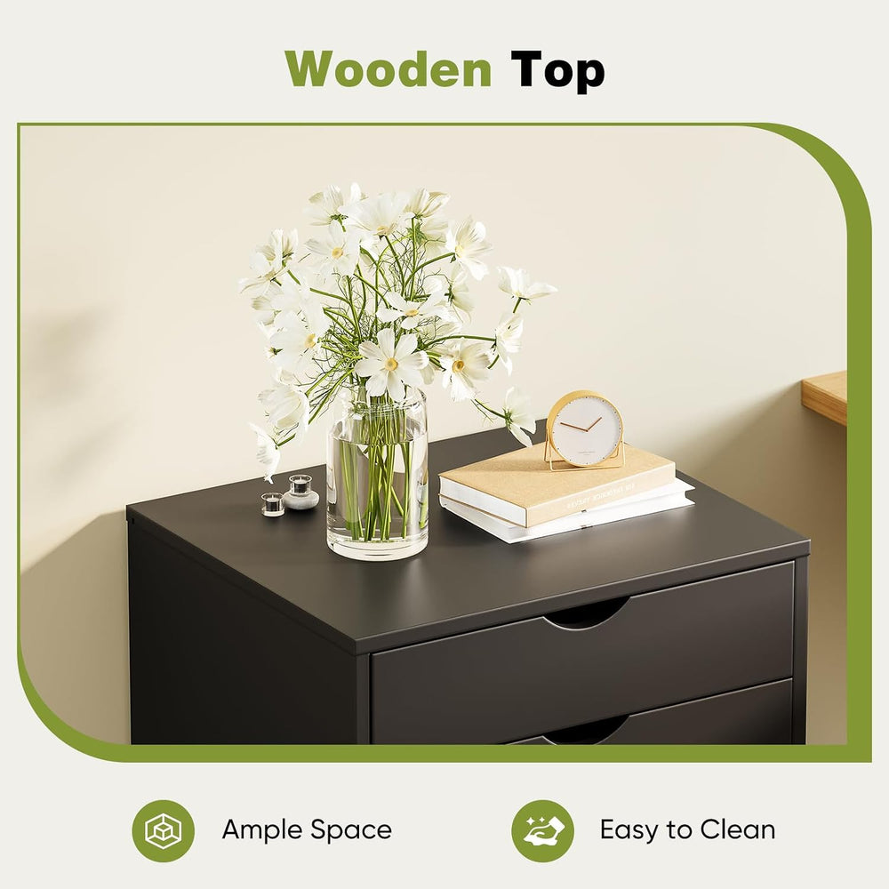 Sweetcrispy 7 Drawer Wooden Dresser, Storage Cabinets, Room Organization