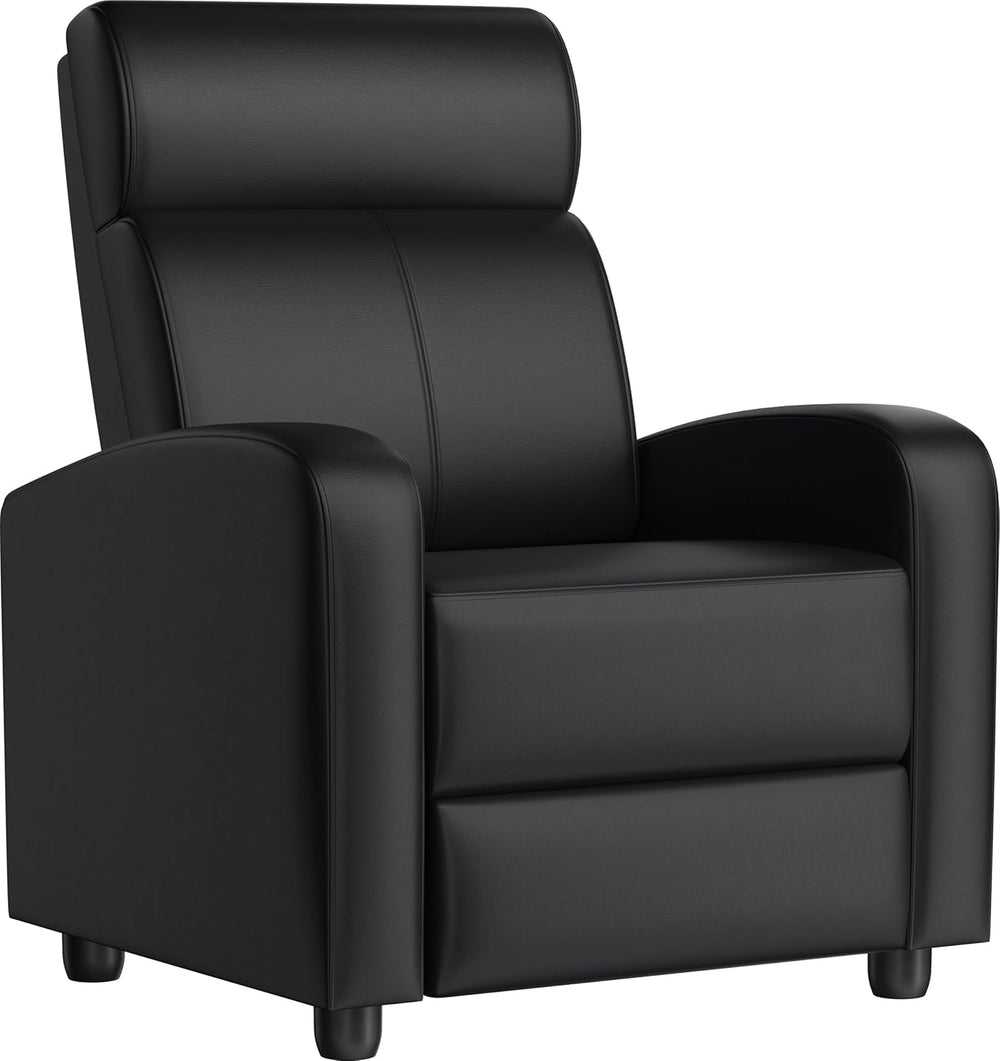 Yaheetech Recliner Chair PU Leather Recliner Sofa Home Theater Seating with L...