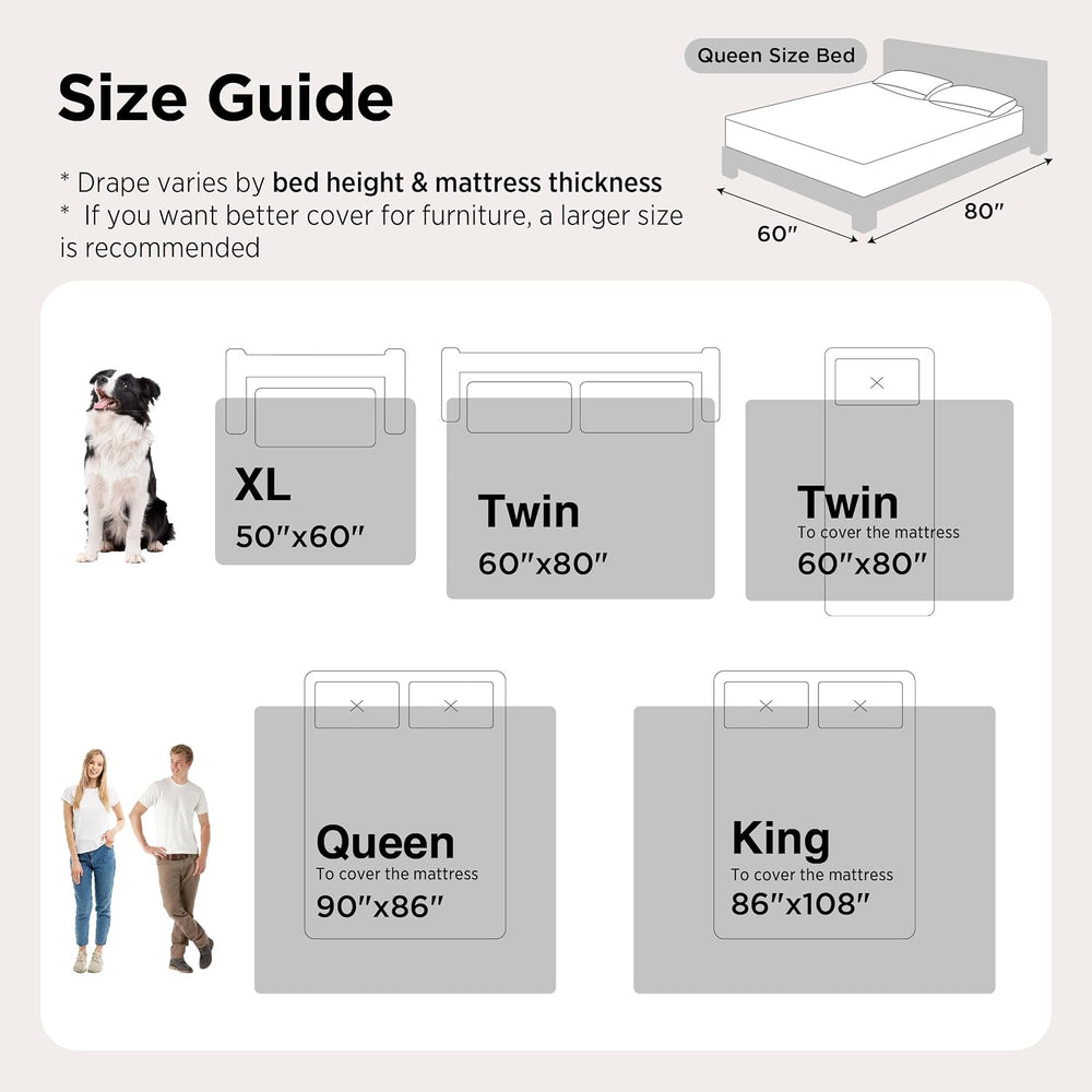 Bedsure Waterproof Blanket for Bed Soft Flannel Fleece,King 86"x108"...