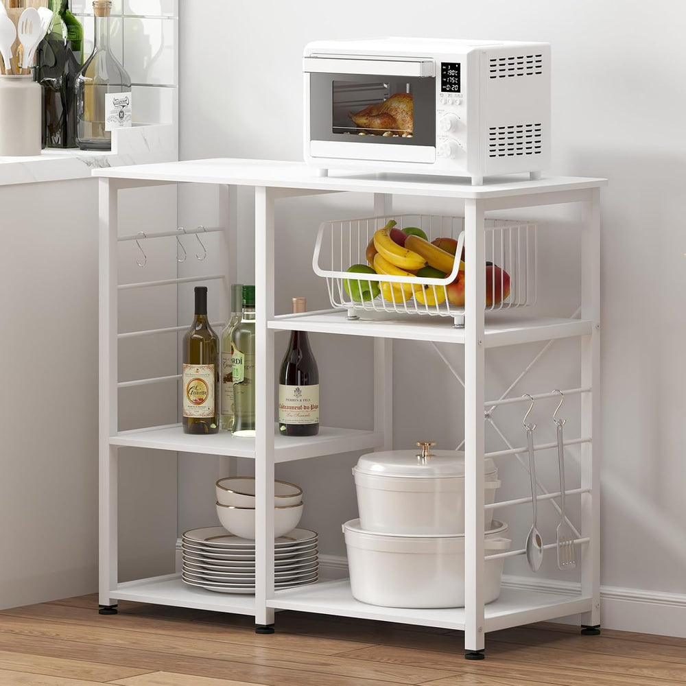 soges 35.4 Inch Kitchen Shelf Baker's Rack Utility Microwave Oven Stand K...