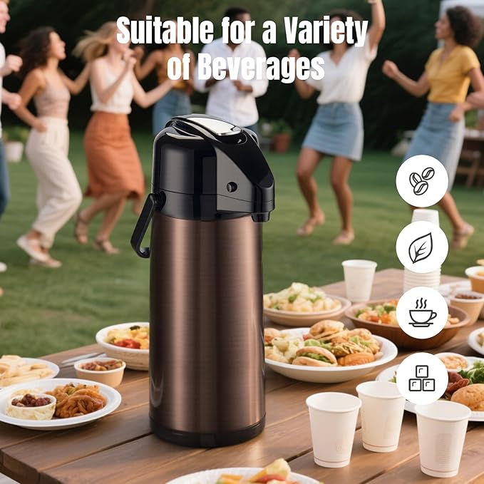 PARACITY Upgraded Airpot Coffee Carafe