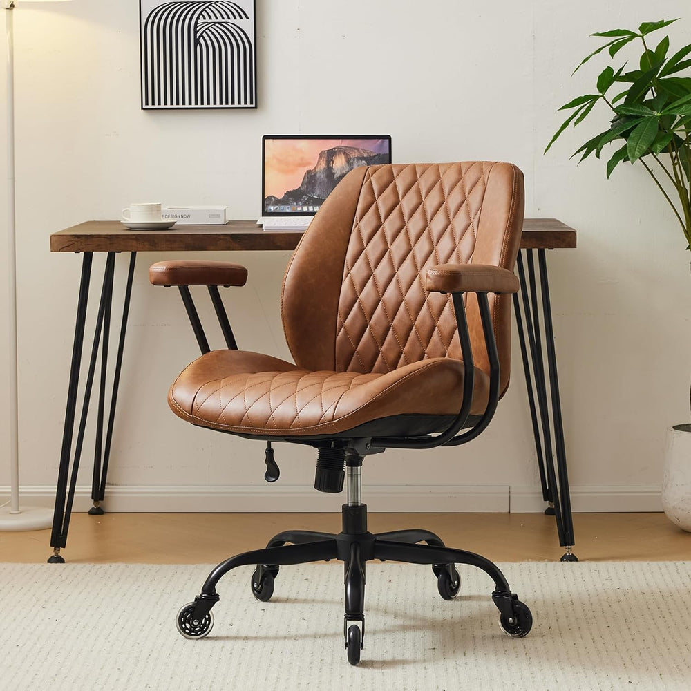 YFO Home Office Desk Chair Office Rubber Casters Ergonomic Computer Chair wit...