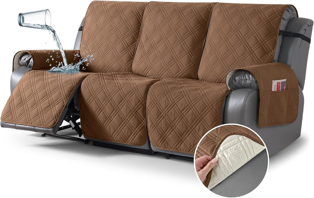 TAOCOCO 100% Waterproof Recliner Sofa Covers 3 Seater Split Couch Covers