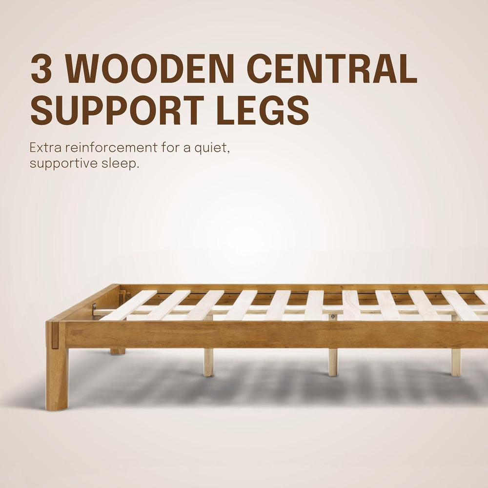 Sapa Solid Wood Platform Bed Frame – Minimalist, Japanese Joinery, No Box Spr...