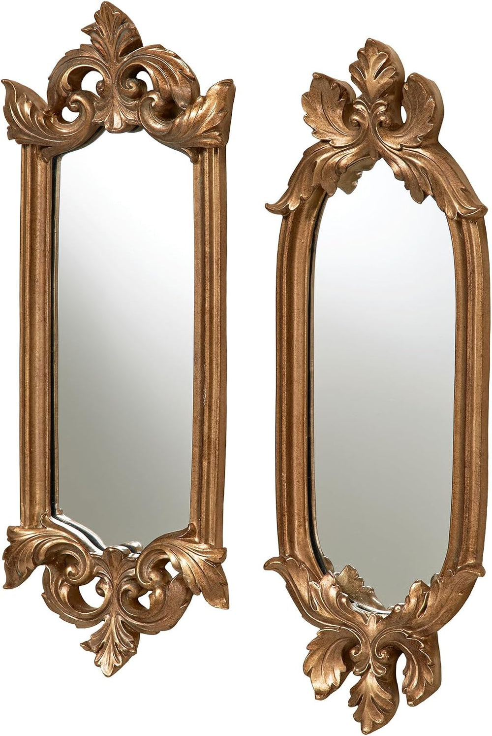 Antique Gold Accent Wall Mirrors Mirror Set Home Decor Shabby Chic Ornate