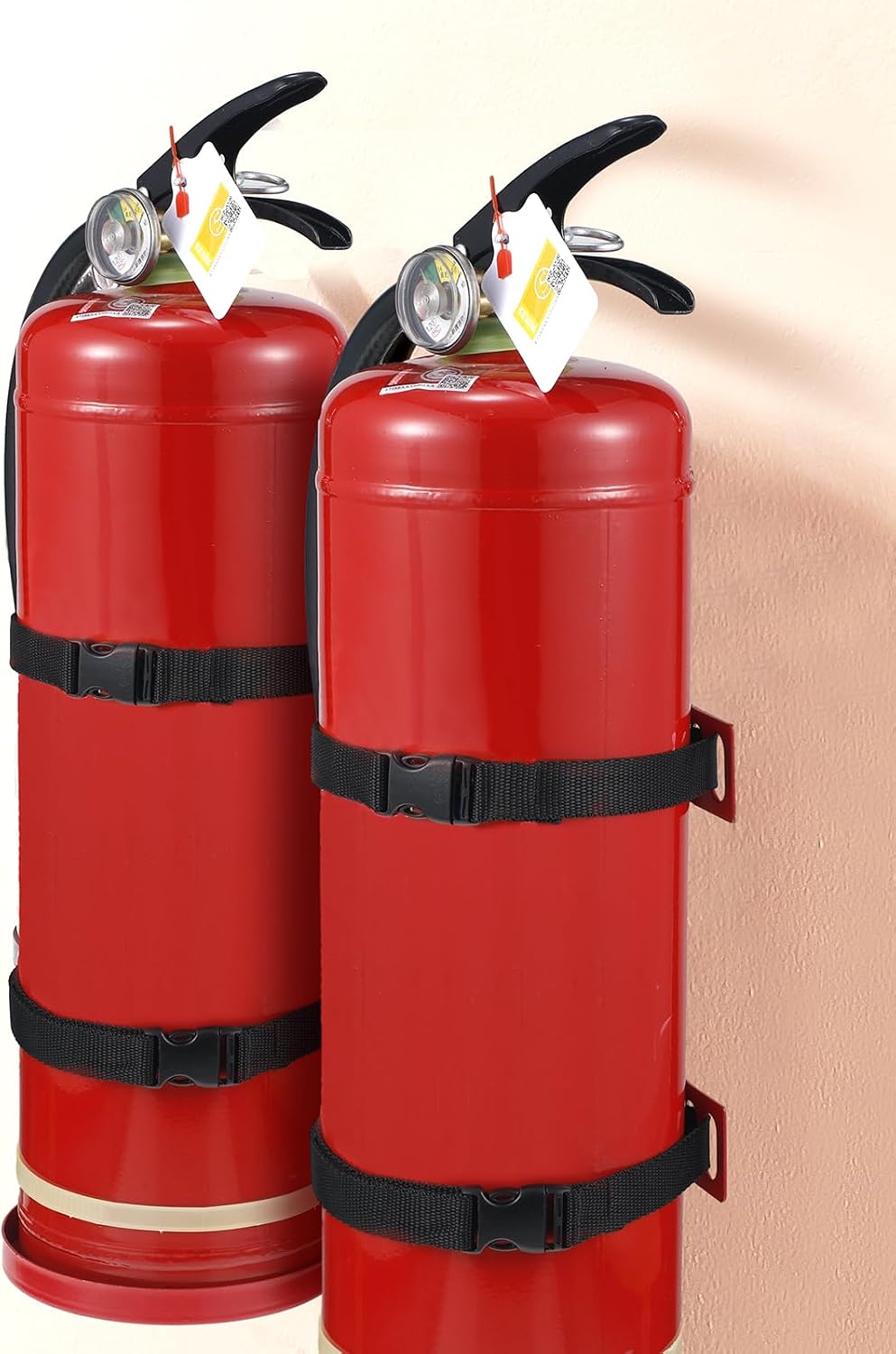 Suzile Fire Extinguisher Bracket Wall Mount, Heavy Duty Metal Holder, 2 Pcs