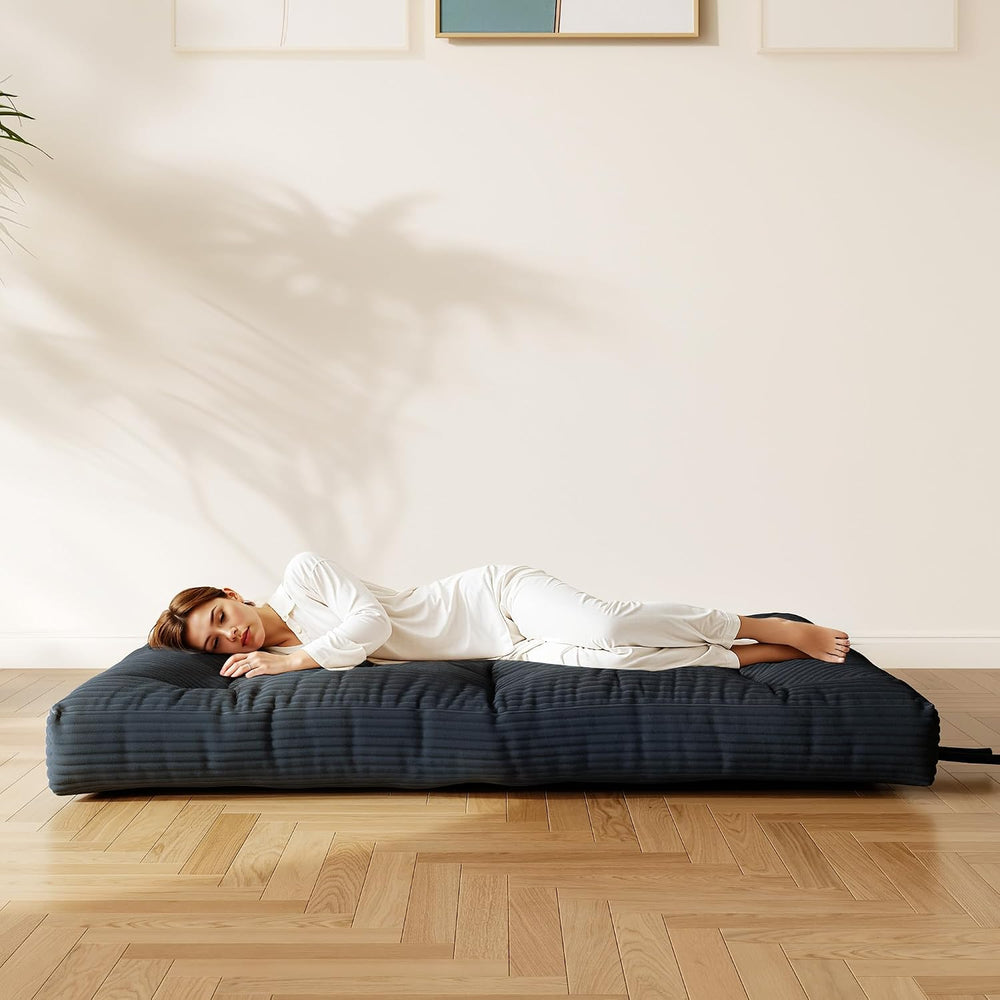 Furnify 6" Futon Mattress Queen Size, Futons Sofa Couch Bed with Straps,...