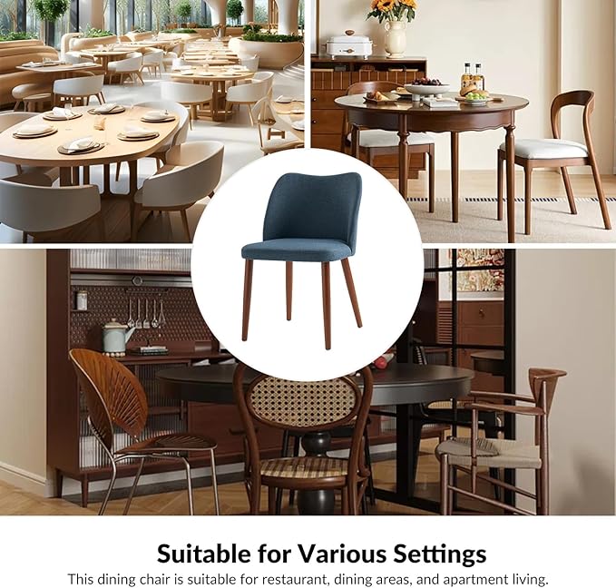 Dining Chairs Set of 6, Upholstered Kitchen Dining Room Chair Set Morden Acce...