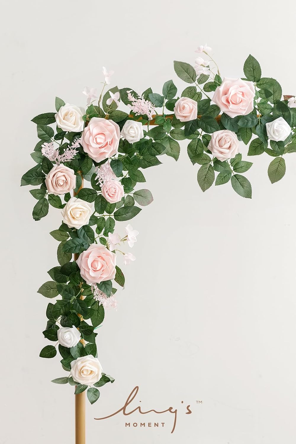 Ling's moment 5 FT Blush Artificial Flower Garland