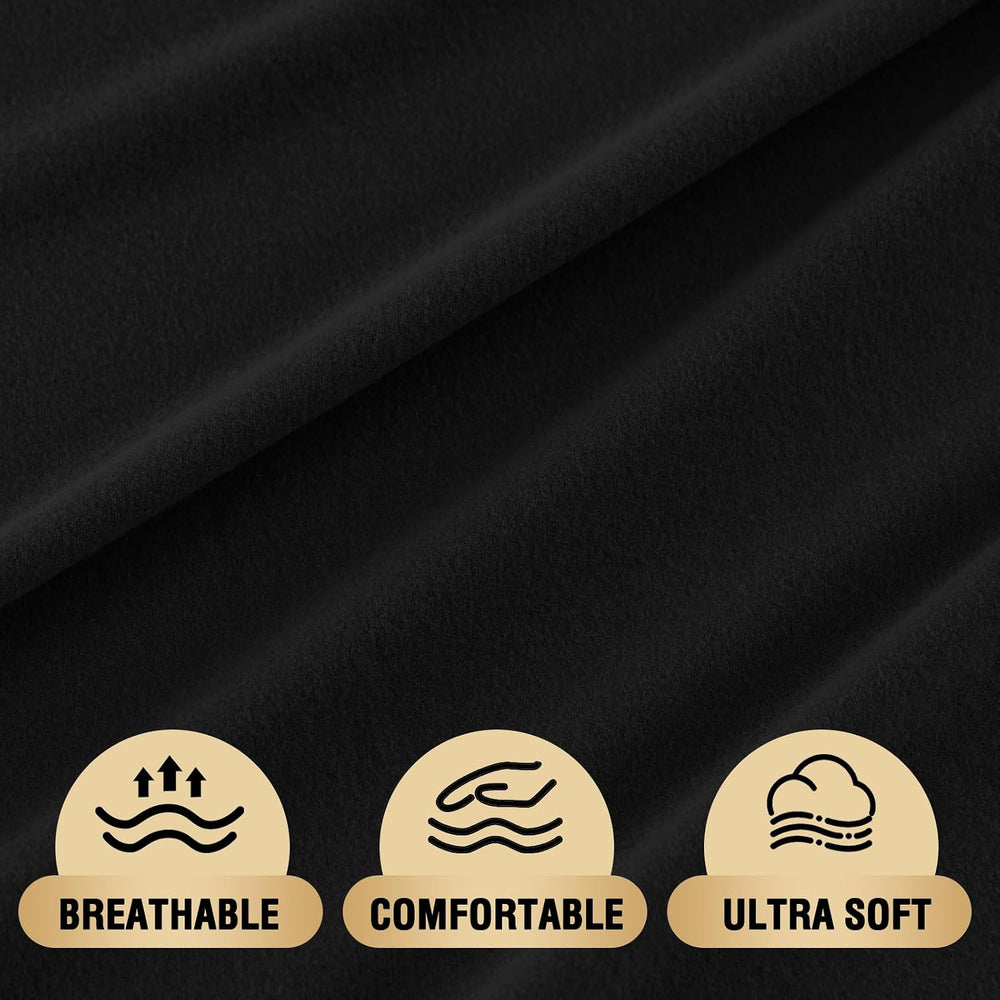 Futon Mattress Cover for Traditional Japanese Futon,Queen,Black