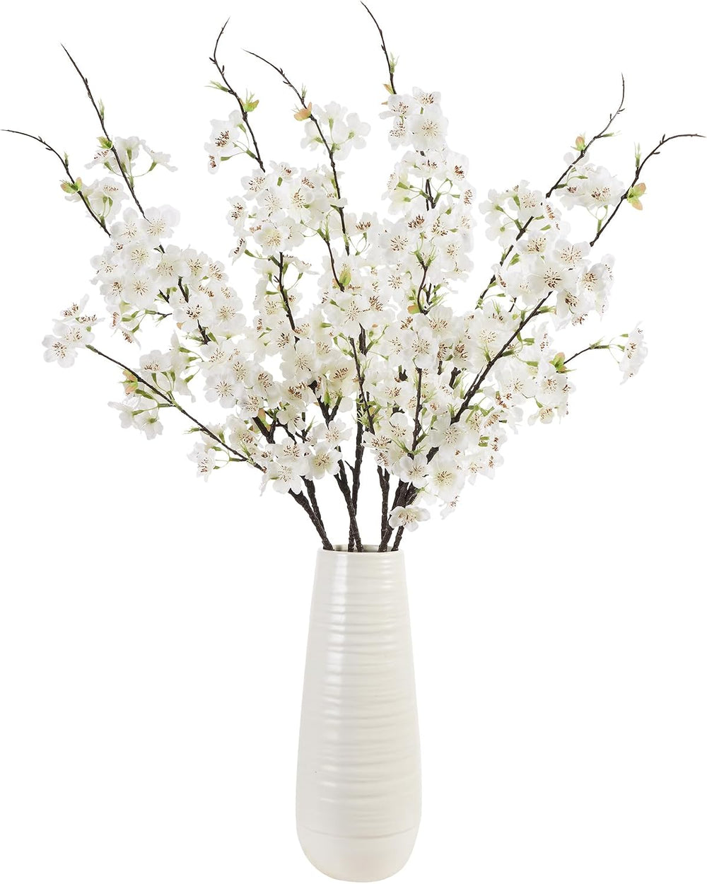 Artificial Cherry Blossom Branches 27.6In Silk Cherry Blossom Branches 8PCS L...
