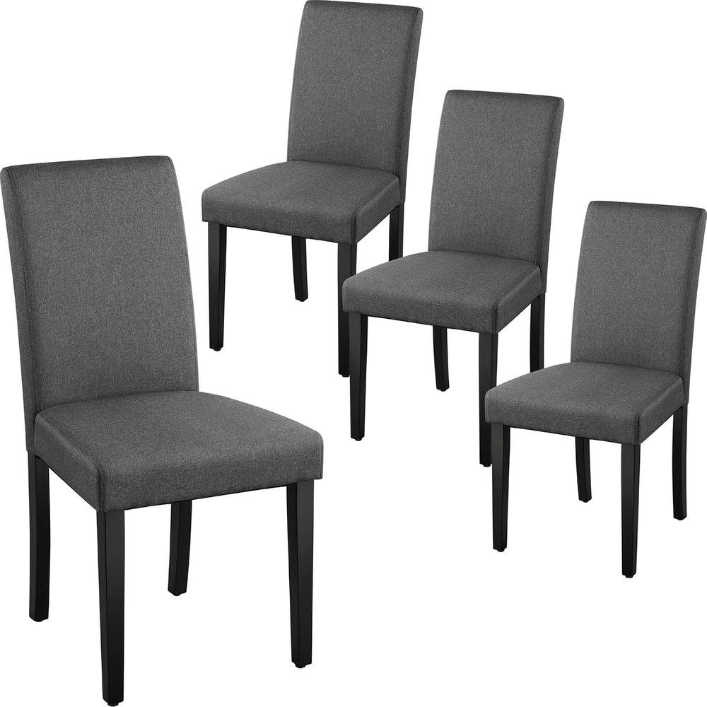 Yaheetech Dining Chairs Set of 4 Fabric Parson Upholstered Kitchen Chairs wit...